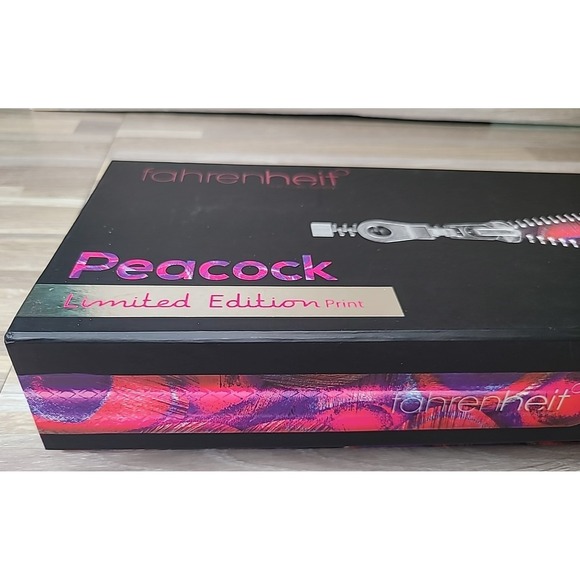 Fahrenheit Hair Care Ceramic Hair Straightener Peacock Design Limited Edition - Picture 3 of 12